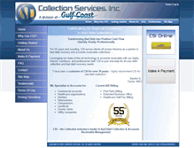 Tablet Screenshot of collectionservices.com